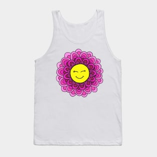 Happy Face Flower Tank Top